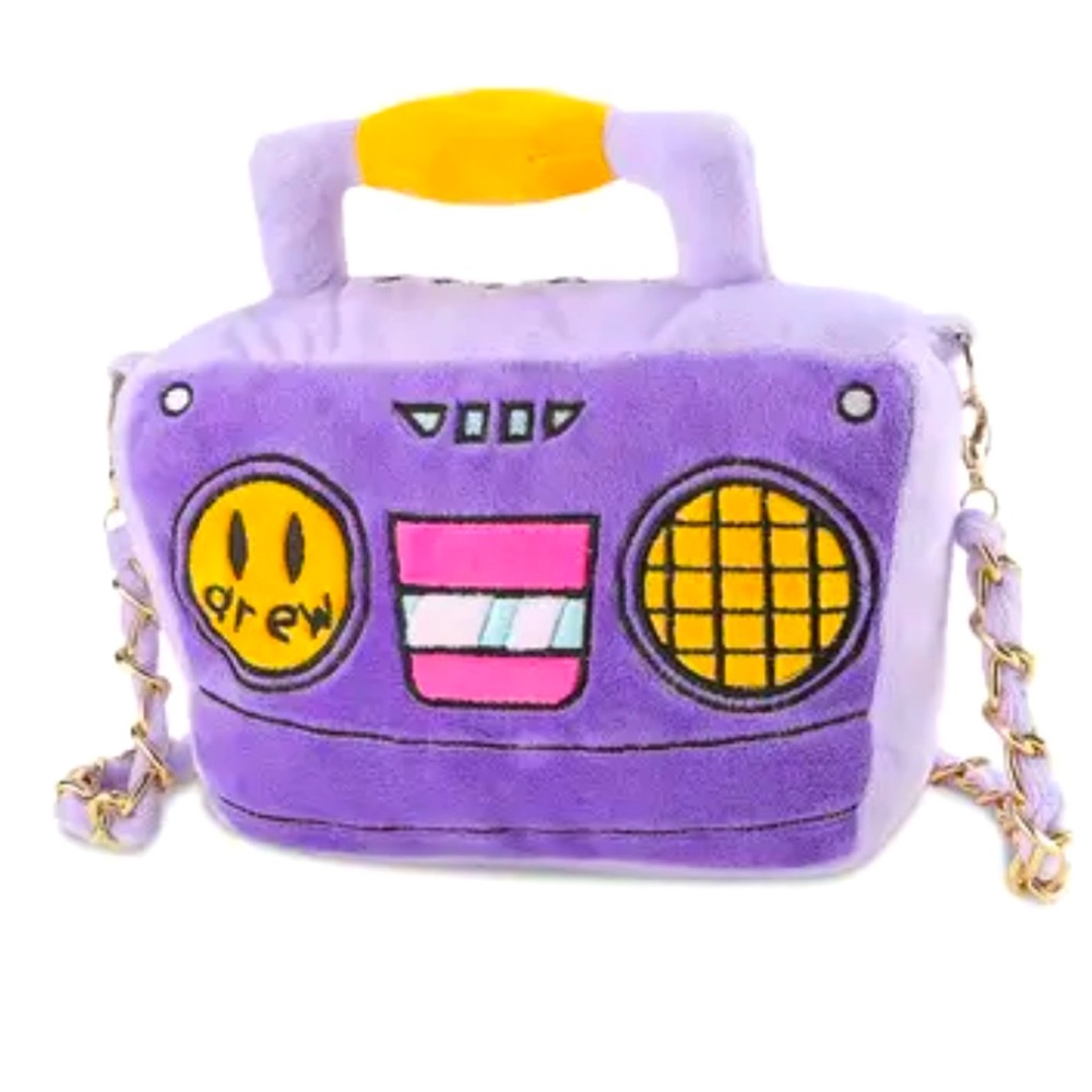 DREW HOUSE Purple/Lavender Plush Boombox Bag/Crossbody. DISCONTINUED. Brand new